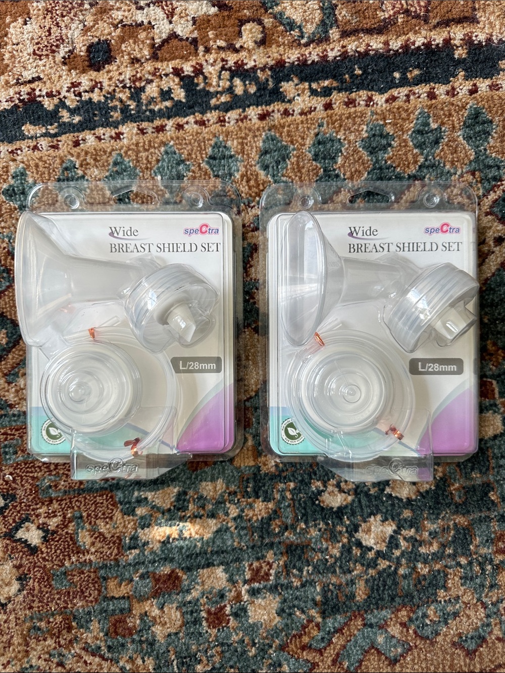 Spectra Wide Breast Shield Set L/28mm - Clear
